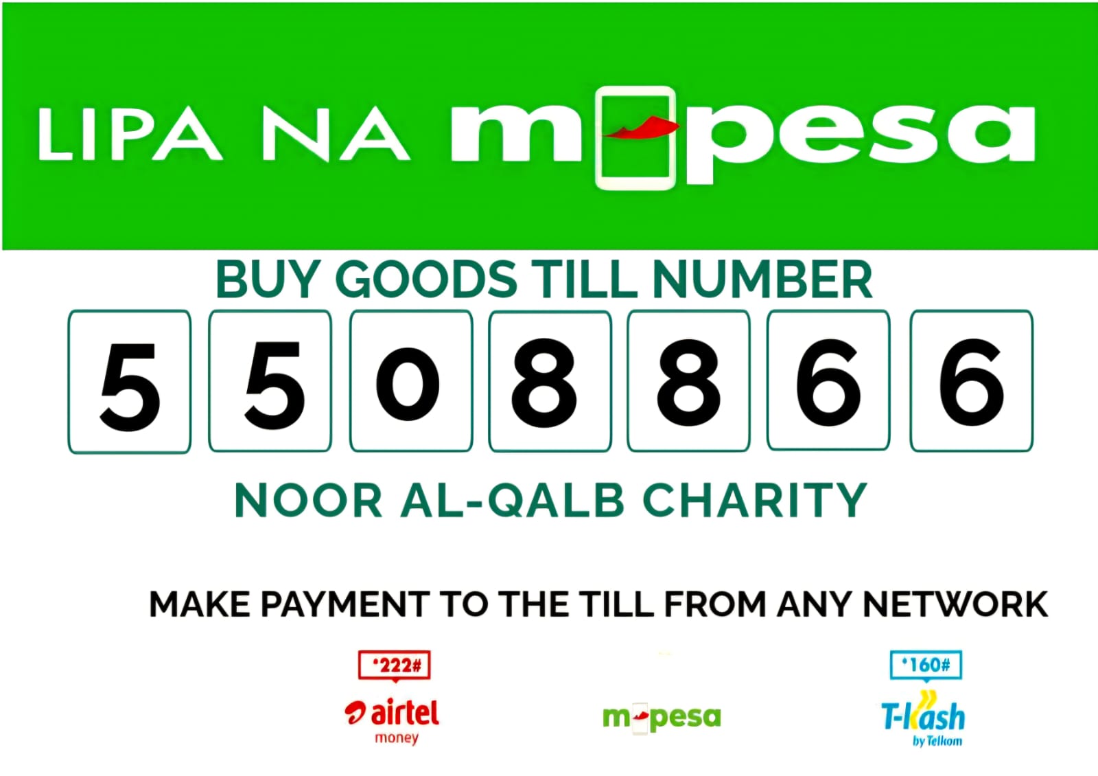 M-Pesa Payment Details